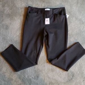 NWT Calvin Klein Sz 10 dark gray stretch pants